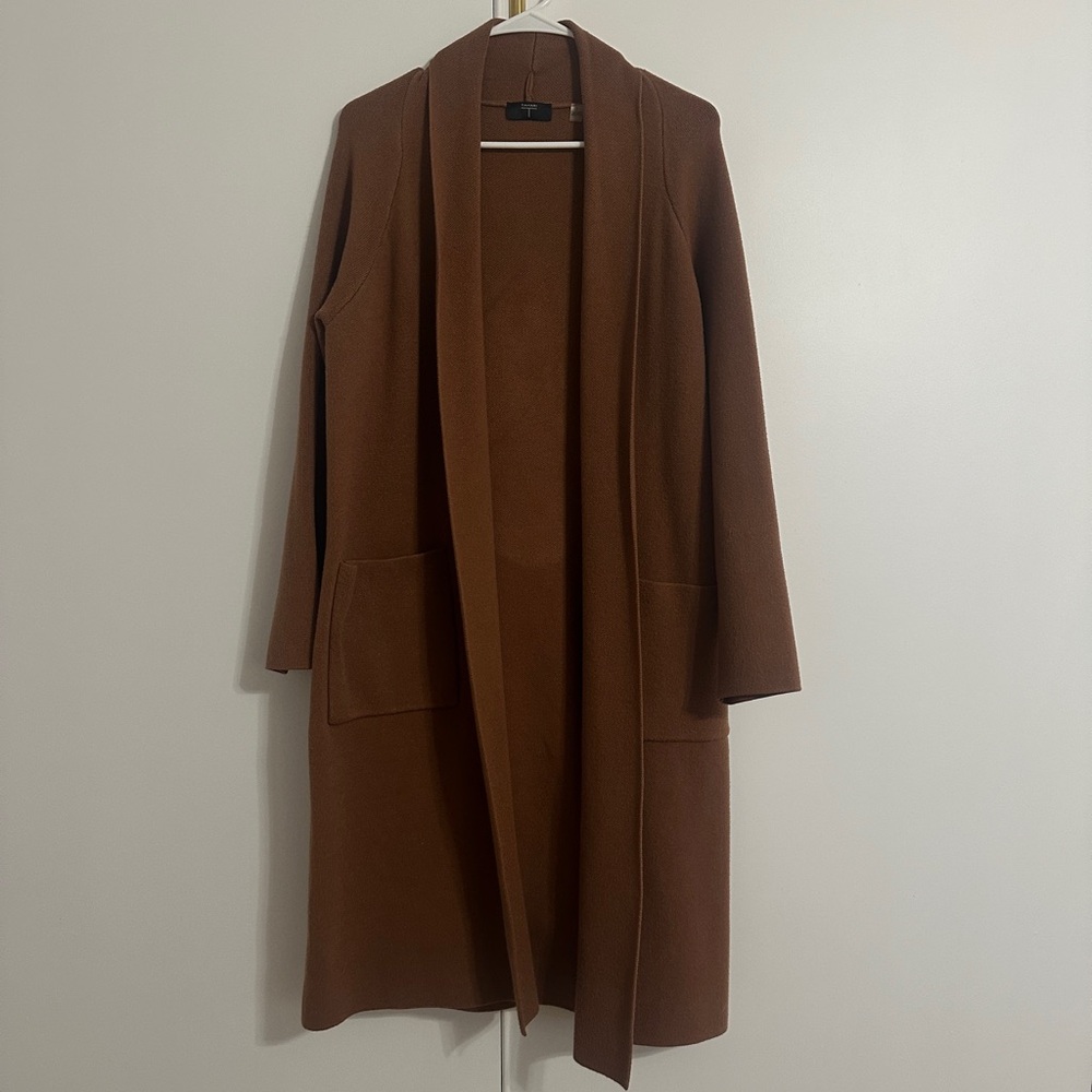 Tahari Front Knit Maxi Cardigan
